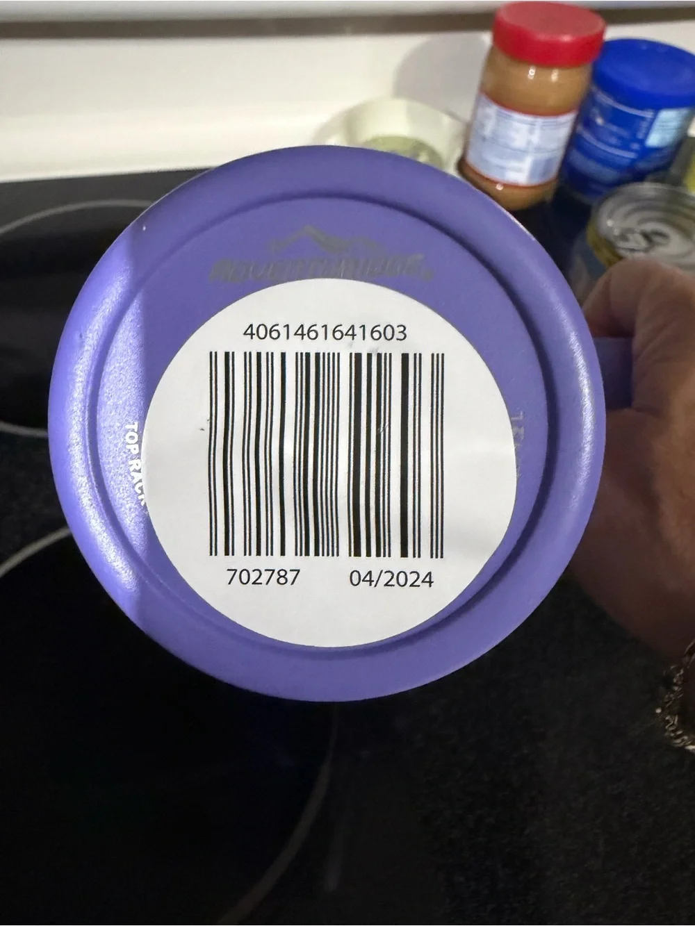 Purple Insulated Travel Mug with Handle